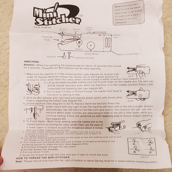 The Original Mini Stitcher Handheld Stitcher 4 Crafts & Cordless Repairs NWT - Picture 9 of 12